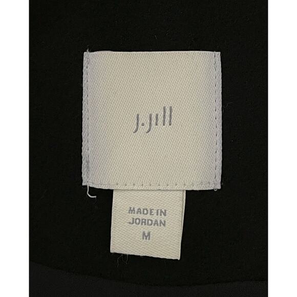 J.jill Soft-brushed Flounce-hem Jacket In Black Medium Minimalist Contemporary - Picture 6 of 8
